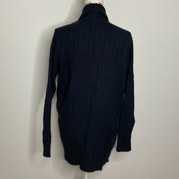 BANANA REPUBLIC Cardigan Open Front Wool Cotton Blend Size Large Petite - Picture 6 of 9